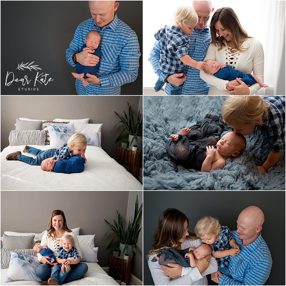 Family pictures with newborn baby